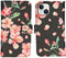 iMoshion Hoesje Geschikt voor iPhone 15 Hoesje - iMoshion Design Softcase Bookcase - Zwart / Blossom Watercolor Black