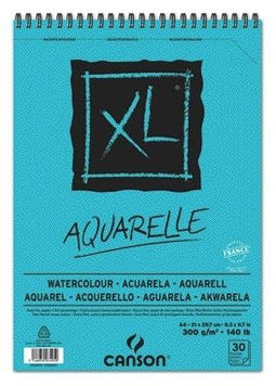 Canson - Aquarelblok canson xl a4 30v 300gr spiraal | 5 stuks