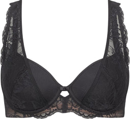 Triumph Amourette Charm WP03 - Gewatteerde Beugelbeha - Ademend - Zwart