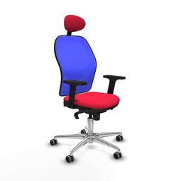 Piqueras y Crespo 2D086G1 - Bureaustoel - Verstelbare hoogte met armleuning - Rood