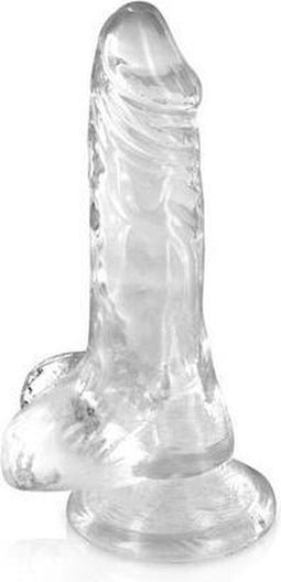 Pure Jelly XS - Realistische Dildo met Ballen - 13 x 2.5cm - Transparant