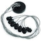 Good&Mojo Hangsysteem - Textieldraad 150cm voor 7 lampen - Dimbare LED - Zwart/Wit