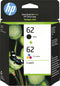 HP 62 (N9J71AE) - Inktcartridge - Zwart en kleur (Cyaan Geel Magenta)