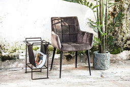 PTMD Flair grey eetkamerstoel