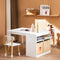 SoBuy KMB113-W - Kindertafelset - 2 Stoelen - Wit
