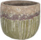 PTMD Kaysa Ronde Bloempot - H37 x Ø42 cm - Keramiek - Groen