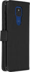 iMoshion Hoesje Geschikt voor Motorola Moto G9 Play / Moto E7 Plus Hoesje Met Pasjeshouder - iMoshion Luxe Bookcase - Zwart