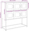 vidaXL - Dressoir - 100,5x39x107 - cm - koudgewalst - staal - zwart