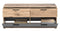 Furnilux Mason - TV-meubel - 2 deuren 2 lades - Eiken decor/Basalt grijs 130 x 53 x 47 cm