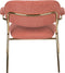 ANLI STYLE LOUNGE CHAIR JOLIEN ARM GOLD/PINK