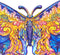 UNIDRAGON Houten Puzzel Voor Volwassenen Dier - Intersterrenstelsel Vlinder - 199 stukjes - Medium 32x23 cm