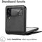 imoshion Hoesje Geschikt voor Samsung Galaxy Z Flip 4 Hoesje Met Pasjeshouder - imoshion Luxe Bookcase flip versie - Zwart