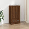 vidaXL - Hoge - kast - 60x35,5x103,5 - cm - bewerkt - hout - bruin - eikenkleur