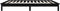 vidaXL - Bedframe - massief - grenenhout - zwart - 90x190 - cm