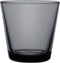 Iittala Kartio Tumbler Glazen Set - Waterglas - Vaatwasbestendig - Donkergrijs - 21 cl - 2 Stuks