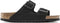 Birkenstock Arizona SFB - Dames Slippers - Nubuck - Zwart - Maat 38