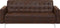 ABERDEEN - Woonkamerset - Donkerbruin - Kunstleer