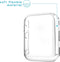 imoshion Screenprotector - Geschikt voor Apple Watch Series 4 / 5 / 6 / SE - 44mm - Full Cover Soft Case / Beschermend Hoesje - Transparant