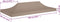 vidaXL - Partytentdak 270 g/m² - 6x3 m - Taupe