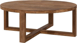 DTP Home Coffee table Icon round,35xØ90 cm, 3,5 cm top, recycled teakwood