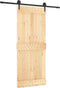 vidaXL - Schuifdeur - met - beslag - 85x210 - cm - massief - grenenhout
