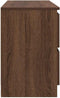 vidaXL - Tv-meubel - 100x35x54 - cm - bewerkt - hout - bruin - eikenkleur