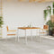 vidaXL - Stapelbare - Tuinstoelen - 2 - stuks - van - Massief - Acaciahout - en - RVS
