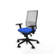 Piqueras y Crespo 3D066N0 - Bureaustoel - Verstelbare hoogte met armleuning en hoofdsteun - Blauw