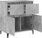 vidaXL - Dressoir - 60x35x70 - cm - bewerkt - hout - betongrijs
