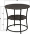ERRO Bijzettafel Rond - Ø55 x H55cm - Industrieel - Zwart
