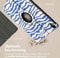 imoshion Tablet Hoes - Geschikt voor iPad Air 5 (2022) / Air 4 (2020) - 360° Draaibare Design Bookcase 2.0 - White Blue Stripes