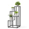 Plantenstandaard - 4 stuks - 34x34x71 cm - wit marmer