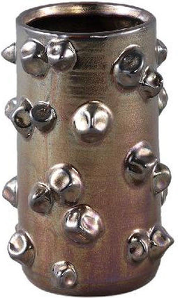 PTMD Bloempot Nyloh - 13x13x20 cm - Keramiek - Koper