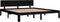 vidaXL - Bedframe - massief - hout - zwart - 180x200 - cm