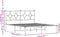 vidaXL - Bedframe - met - hoofdbord - metaal - zwart - 150x200 - cm