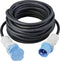 Sygonix SY-5244052 Stroom Verlengkabel 16 A Zwart 10 m Weerbestendig, Geschikt voor buiten