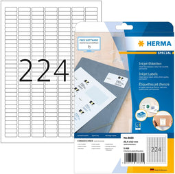 Herma 8830 - Etiketten Inkprint 25,4x8,5mm - Fotokwaliteit - Wit (25 vel)