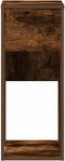 vidaXL - Computertorenstandaard - met - lade - 30x44x74 - cm - gerookt - eikenkleur