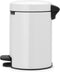 Brabantia NewIcon - Prullenbak - 3 liter - Wit