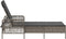 vidaXL - Ligbed - met - Kussen - Grijs - Poly - Rattan