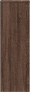 vidaXL - Plantenstandaard - 33x33x100 - cm - bewerkt - hout - bruin - eikenkleurig