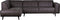 BePureHome Statement Hoekbank Links - Ecoleer - Grijs - 77x274x210