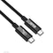 Club 3D USB4 Gen3x2 Type-C Kabel - Bi-Directioneel - 40000 Mbit/s 240W - Zwart