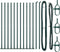 vidaXL - Fencepalen - met - voetplaten - 13 - stuks - Ø32mm - 68,5cm - Gegalvaniseerd - Staal