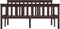vidaXL - Bedframe - massief - grenenhout - donkerbruin - 140x200 - cm