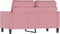 vidaXL - Tweezitsbank - 120 - cm - fluweel - roze