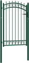vidaXL - Poort - met - speerpunten - 100x150 - cm - staal - groen