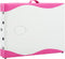 vidaXL - Massagetafel - inklapbaar - 3 - zones - aluminium - wit - en - roze