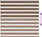 vidaXL - Zebra - rolgordijn - 165x150 - cm - stofbreedte - 160,9cm - polyester - bruin