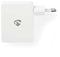 Nedis WCHAU481AWT - USB-wandlader - 4 poorten 2,4 A en 1 A - Wit